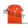 Netherlands 2014 Home Shirt #10 Sneijder 2014 FIFA World Cup Brazil Patch/Badge w/tags