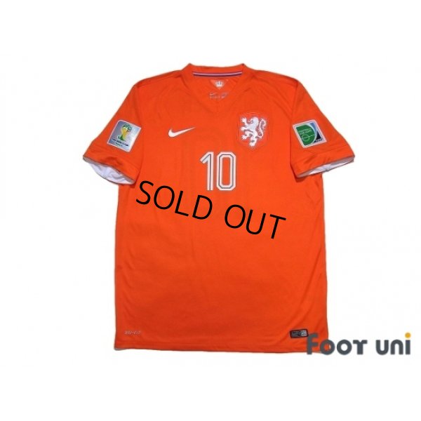 Photo1: Netherlands 2014 Home Shirt #10 Sneijder 2014 FIFA World Cup Brazil Patch/Badge w/tags