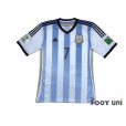 Photo1: Argentina 2014 Home Shirt #7 Di Maria 2014 FIFA World Cup Brazil Patch/Badge w/tags (1)