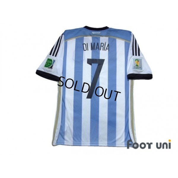 Photo2: Argentina 2014 Home Shirt #7 Di Maria 2014 FIFA World Cup Brazil Patch/Badge w/tags