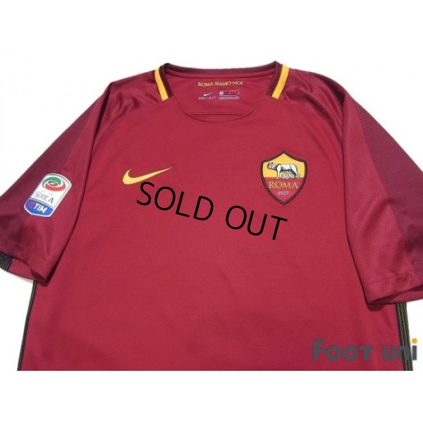 Photo3: AS Roma 2017-2018 Home Shirt #44 Konstantinos Manolas Serie A Tim Patch/Badge