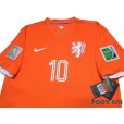 Photo3: Netherlands 2014 Home Shirt #10 Sneijder 2014 FIFA World Cup Brazil Patch/Badge w/tags (3)