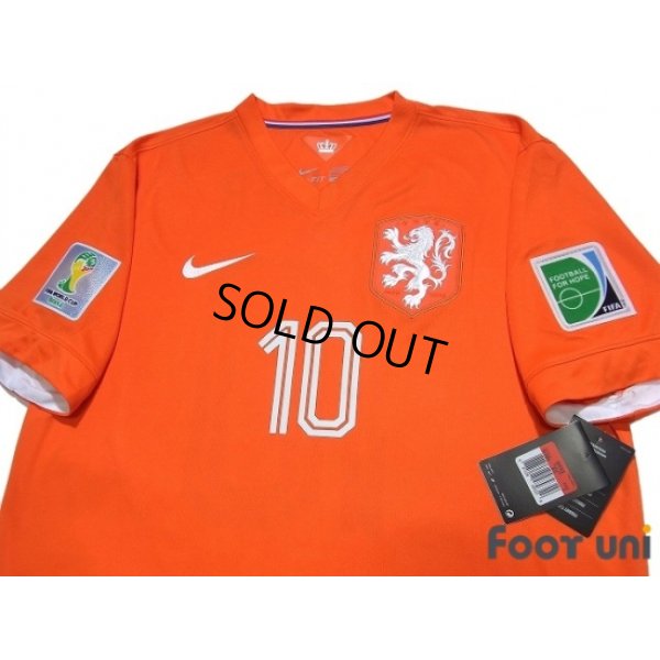 Photo3: Netherlands 2014 Home Shirt #10 Sneijder 2014 FIFA World Cup Brazil Patch/Badge w/tags