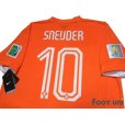 Photo4: Netherlands 2014 Home Shirt #10 Sneijder 2014 FIFA World Cup Brazil Patch/Badge w/tags (4)