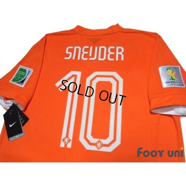 Photo4: Netherlands 2014 Home Shirt #10 Sneijder 2014 FIFA World Cup Brazil Patch/Badge w/tags