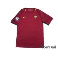 Photo1: AS Roma 2017-2018 Home Shirt #44 Konstantinos Manolas Serie A Tim Patch/Badge (1)