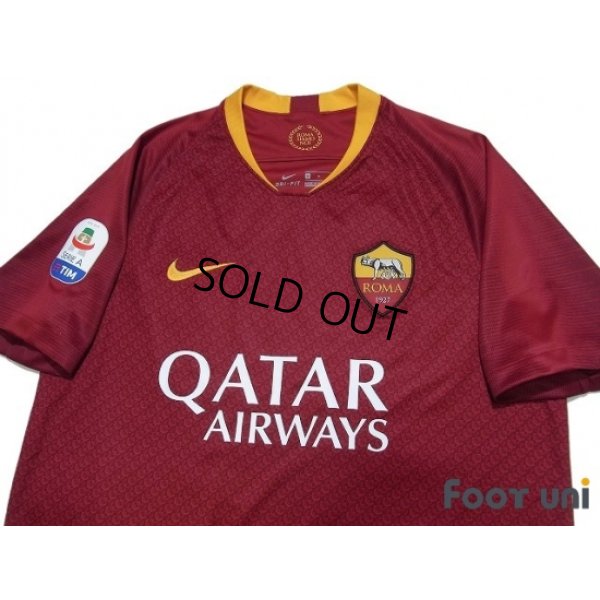 Photo3: AS Roma 2018-2019 Home Shirt #18 Strootman Serie A Tim Patch/Badge