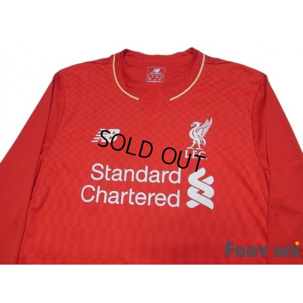 Photo3: Liverpool 2015-2016 Home Long Sleeve Shirt #10 Coutinho