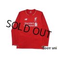 Liverpool 2015-2016 Home Long Sleeve Shirt #10 Coutinho