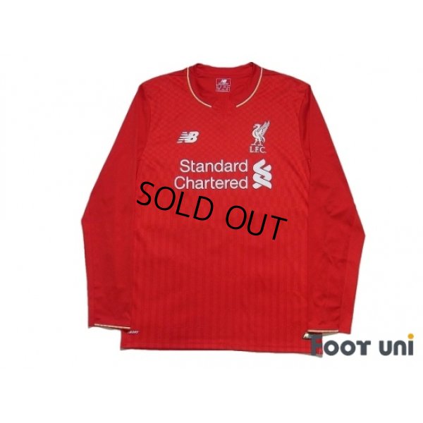 Photo1: Liverpool 2015-2016 Home Long Sleeve Shirt #10 Coutinho