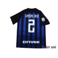 Photo2: Inter Milan 2018-2019 Home Shirt #2 Sime Vrsaljko Serie A Tim Patch/Badge (2)