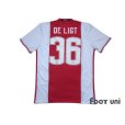 Photo2: Ajax 2016-2017 Home Shirt #36 De Ligt (2)