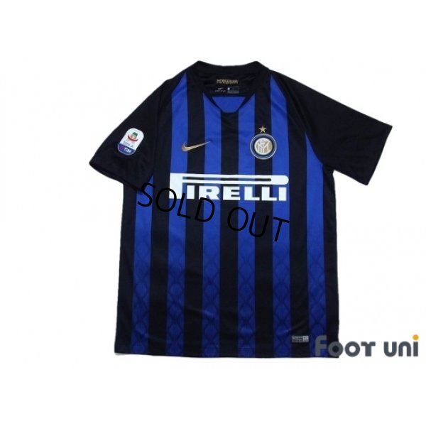 Photo1: Inter Milan 2018-2019 Home Shirt #2 Sime Vrsaljko Serie A Tim Patch/Badge