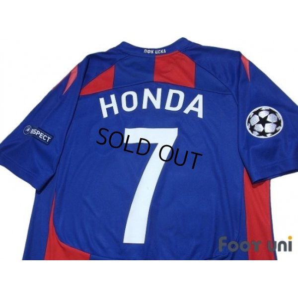 Photo4: CSKA Moscow 2011 Home Shirt #7 Honda Champions League Patch/Badge w/tags