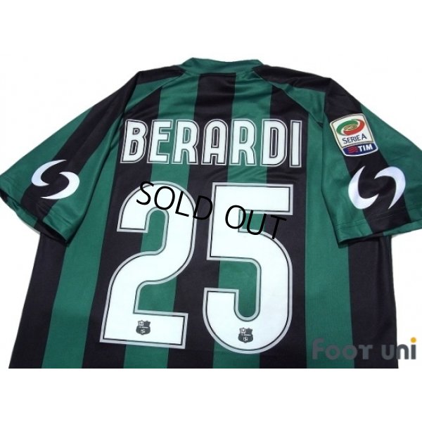 Photo3: Sassuolo 2014-2015 Home Shirt #25 Berardi Serie A Tim Patch/Badge w/tags