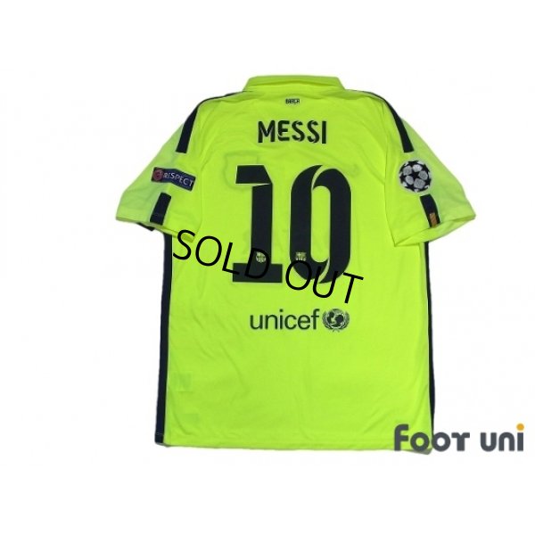 Photo3: FC Barcelona 2014-2015 3rd Shirts and shorts Set #10 Messi w/tags