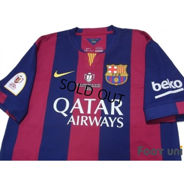 Photo3: FC Barcelona 2014-2015 Home Shirt #10 Messi Copa Del Rey Patch/Badge w/tags