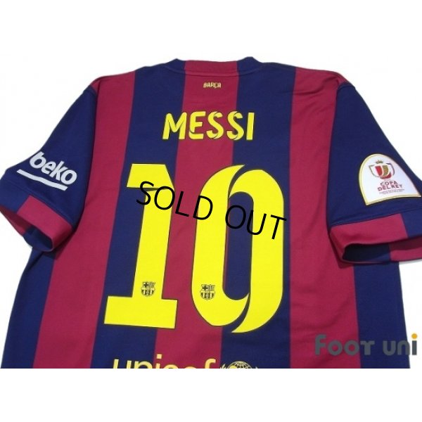 Photo4: FC Barcelona 2014-2015 Home Shirt #10 Messi Copa Del Rey Patch/Badge w/tags