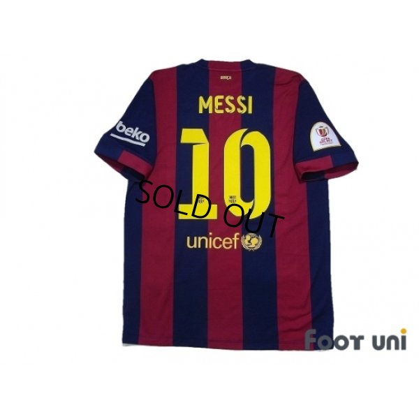 Photo2: FC Barcelona 2014-2015 Home Shirt #10 Messi Copa Del Rey Patch/Badge w/tags