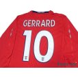 Photo4: England 2008 Away Long Sleeve Shirt #10 Gerrard
