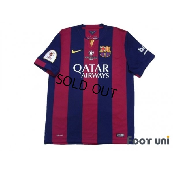 Photo1: FC Barcelona 2014-2015 Home Shirt #10 Messi Copa Del Rey Patch/Badge w/tags