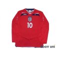 Photo1: England 2008 Away Long Sleeve Shirt #10 Gerrard (1)