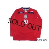 England 2008 Away Long Sleeve Shirt #10 Gerrard