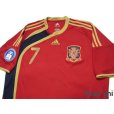 Photo3: Spain 2009 Home Shirt #7 David Villa FIFA Confederations Cup South Africa 2009 Patch/Badge (3)