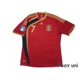 Photo1: Spain 2009 Home Shirt #7 David Villa FIFA Confederations Cup South Africa 2009 Patch/Badge (1)