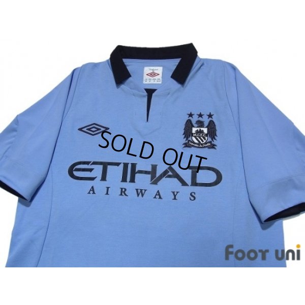 Photo3: Manchester City 2012-2013 Home Shirt #21 Silva