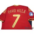 Photo4: Spain 2009 Home Shirt #7 David Villa FIFA Confederations Cup South Africa 2009 Patch/Badge (4)