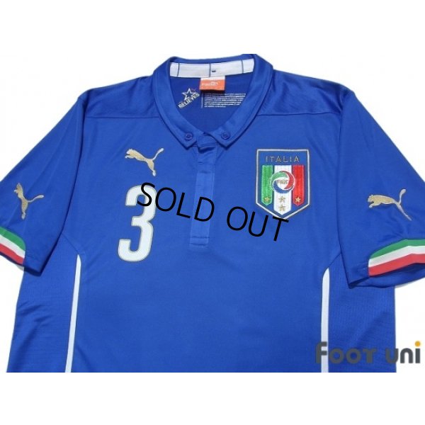 Photo3: Italy 2014 Home Shirt #3 Chiellini