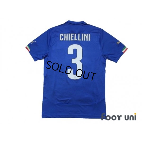 Photo2: Italy 2014 Home Shirt #3 Chiellini