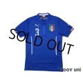 Italy 2014 Home Shirt #3 Chiellini