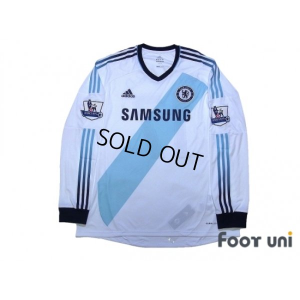 Photo1: Chelsea 2012-2013 Away Long Sleeve Shirt #17 Hazard BARCLAYS PREMIER LEAGUE Patch/Badge w/tags