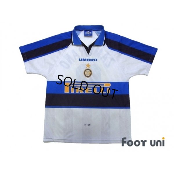 Photo1: Inter Milan 1996-1997 Away Shirt #9 Zamorano