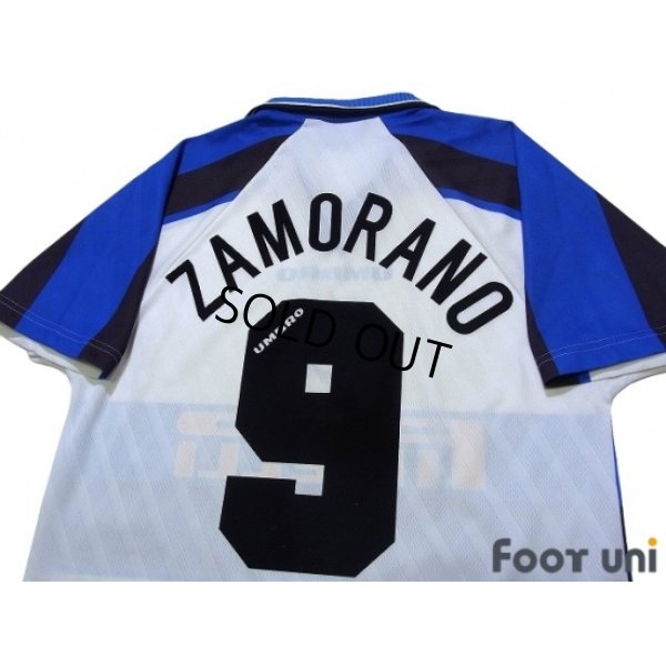 Photo4: Inter Milan 1996-1997 Away Shirt #9 Zamorano