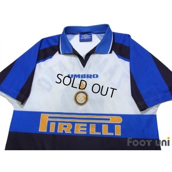 Photo3: Inter Milan 1996-1997 Away Shirt #9 Zamorano