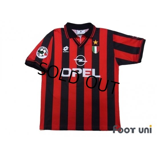 Maillot Entraînement AC Milan Lotto 1996-1997 - Vintage Baggio Opel
