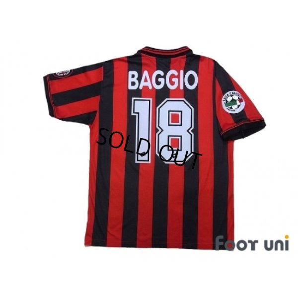 Photo2: AC Milan 1996-1997 Home Shirt #18 Baggio Lega Calcio Patch/Badge