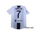 Photo2: Juventus 2018-2019 Home Authentic Shirts and shorts Set #7 Ronaldo (2)