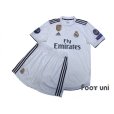 Photo1: Real Madrid 2018-2019 Home Authentic Shirts and shorts Set #10 Modric (1)