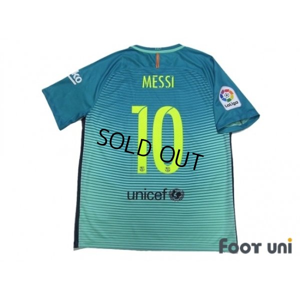 Photo2: FC Barcelona 2016-2017 3rd Shirts and shorts Set #10 Messi La Liga Patch/Badge