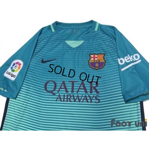 Photo3: FC Barcelona 2016-2017 3rd Shirts and shorts Set #10 Messi La Liga Patch/Badge