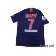 Photo2: Paris Saint Germain 2018-2019 Home Authentic Shirts and shorts Set #7 Mbappé (2)