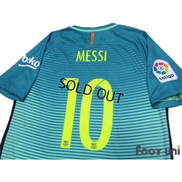 Photo4: FC Barcelona 2016-2017 3rd Shirts and shorts Set #10 Messi La Liga Patch/Badge