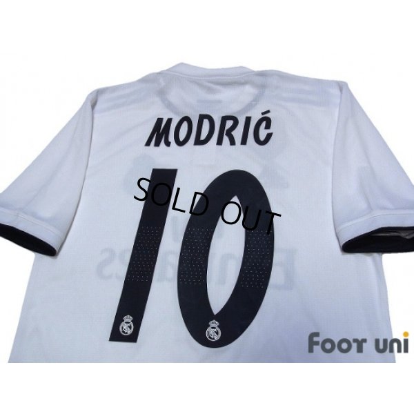 Photo4: Real Madrid 2018-2019 Home Authentic Shirts and shorts Set #10 Modric