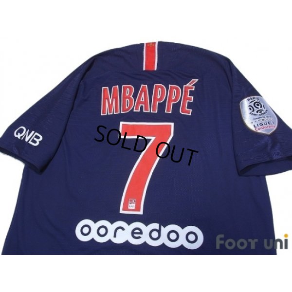 Photo4: Paris Saint Germain 2018-2019 Home Authentic Shirts and shorts Set #7 Mbappé