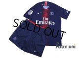 Paris Saint Germain 2018-2019 Home Authentic Shirts and shorts Set #7 Mbappé