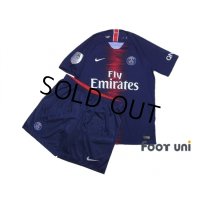 Paris Saint Germain 2018-2019 Home Authentic Shirts and shorts Set #7 Mbappé